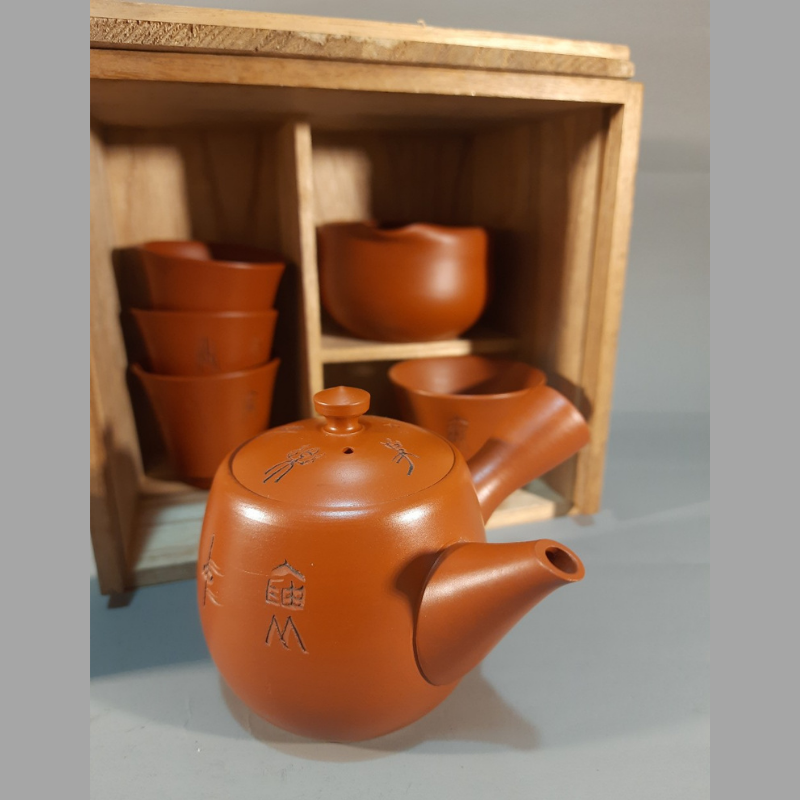 Bộ ấm trà Tokoname nghệ nhân Kozan Katoh 180ml